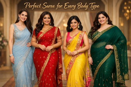 How to Choose the Perfect Saree for Every Body Type