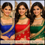 saree blouse neck designs