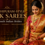 Kanchipuram-style silk sarees for South Indian brides