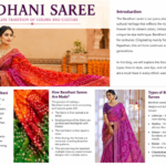 bandhani saree