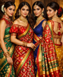 kathpadar saree blouse new design