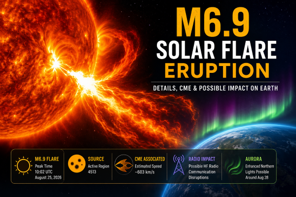 m6.9 solar flare eruption details