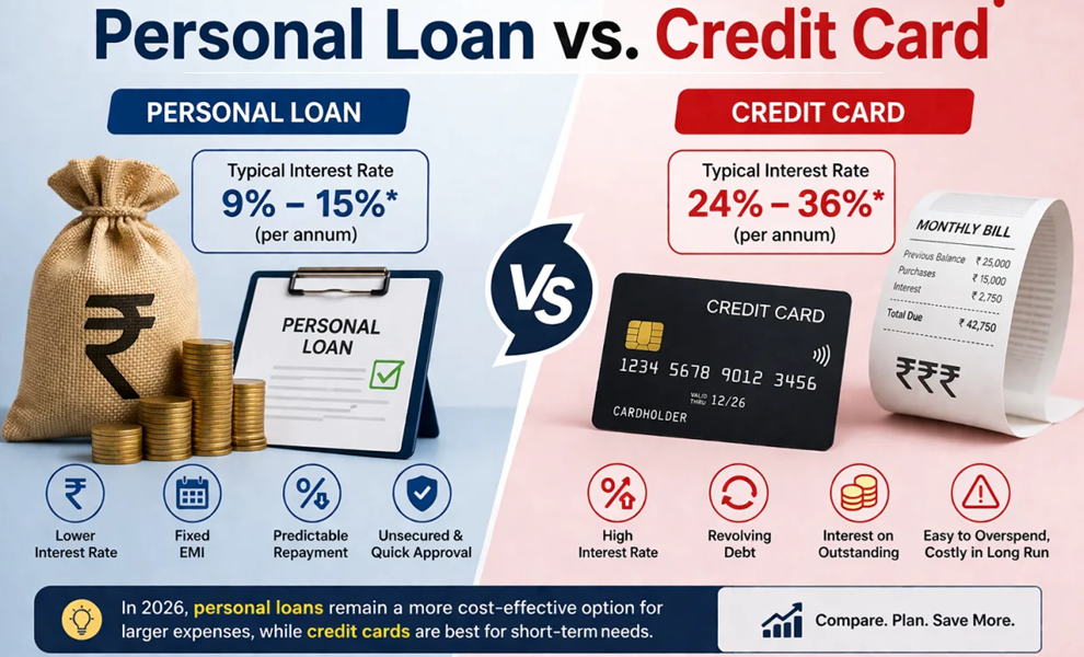 Personal Loan vs Credit Card
