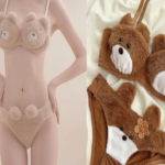 teddy bear bra and panty