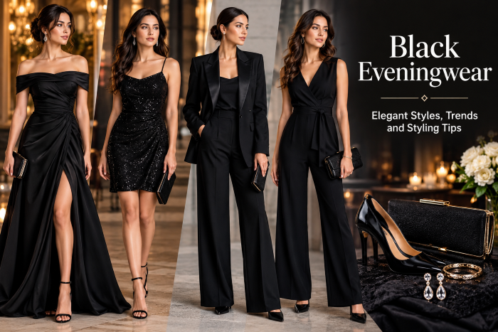 Black Eveningwear Editorial